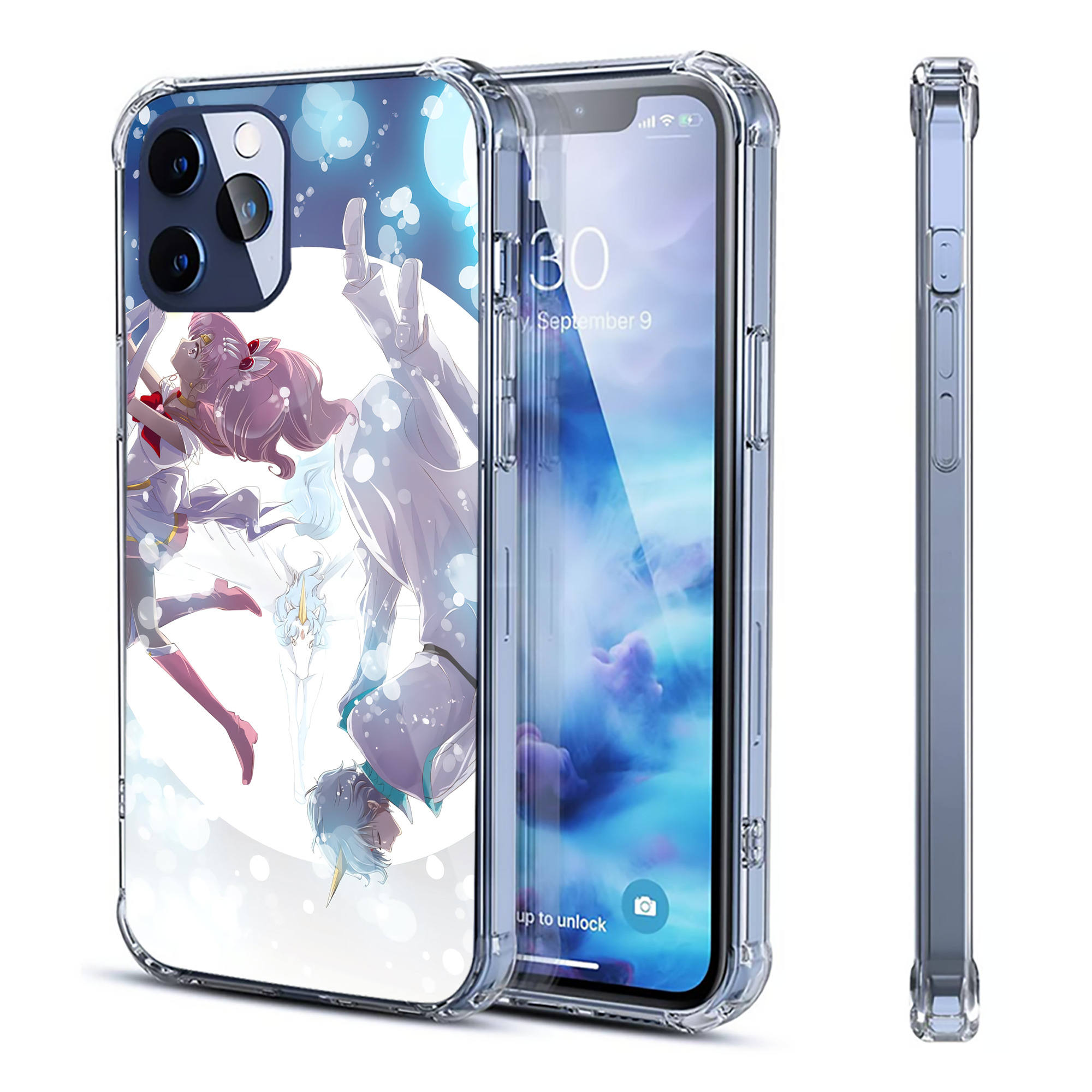（画像用） 美少女戦士セーラームーン Sailor Moon 【iPhone 12シリーズ対応】透明スマホケース（クリアソフトケース）